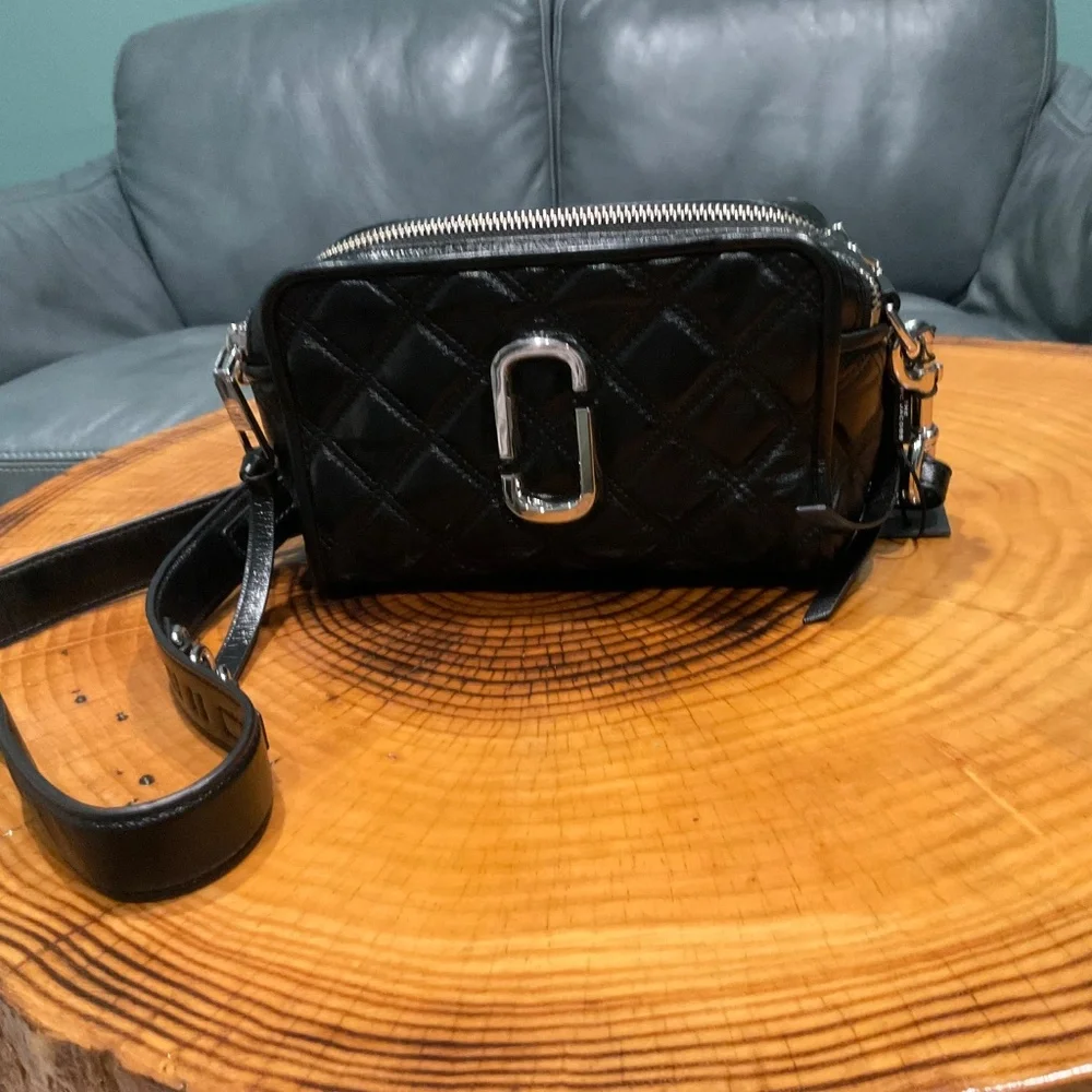Marc Jacobs Quilted Softshot 21 Black Lambskin NWT - Picture 4 of 16